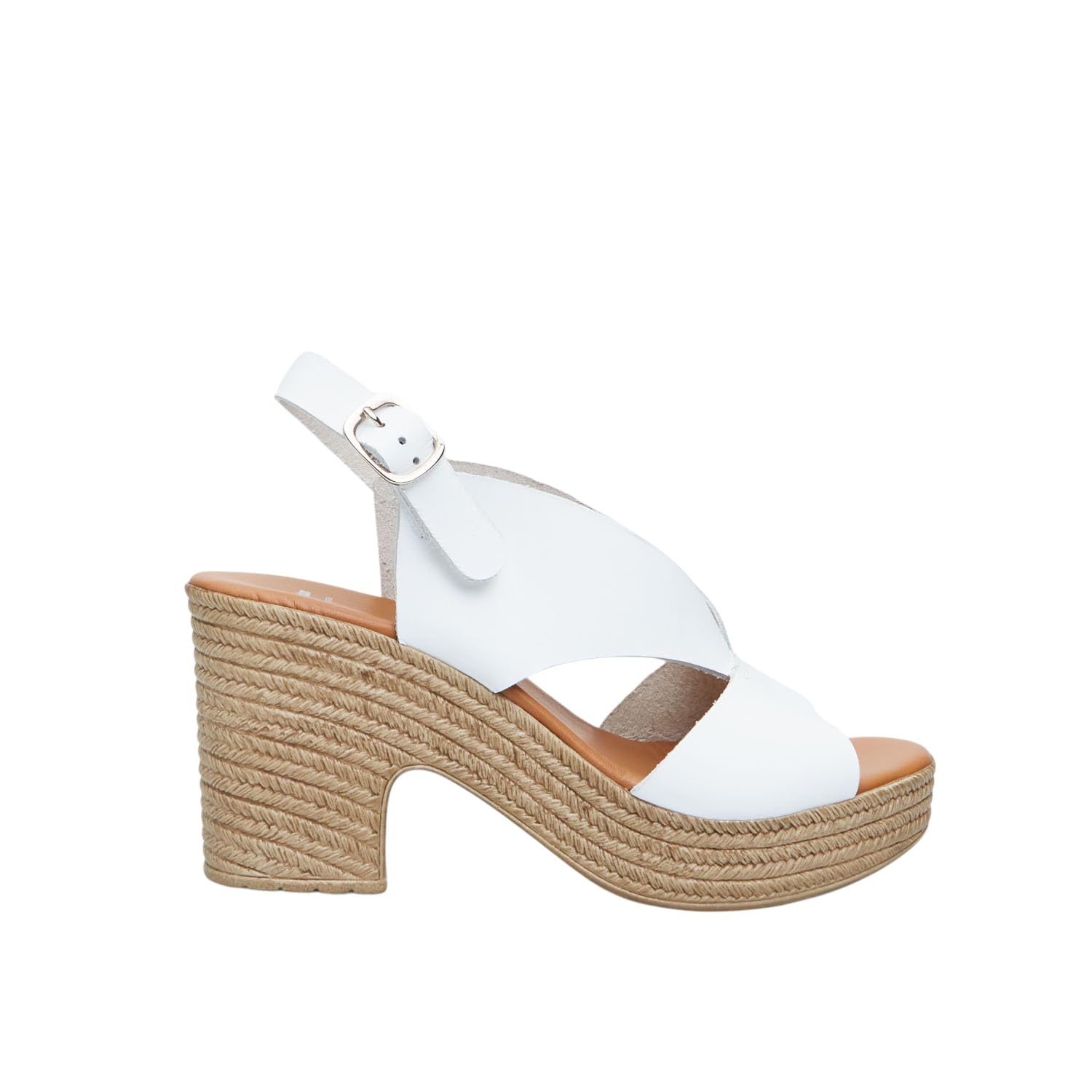 Bata Sandales cuir femme talon 8,5 cm corde