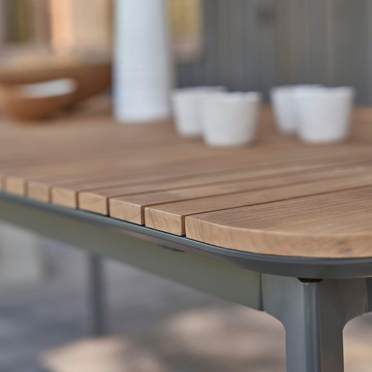 Berah Getah Siena salon de jardin teck alu 6 fauteuils