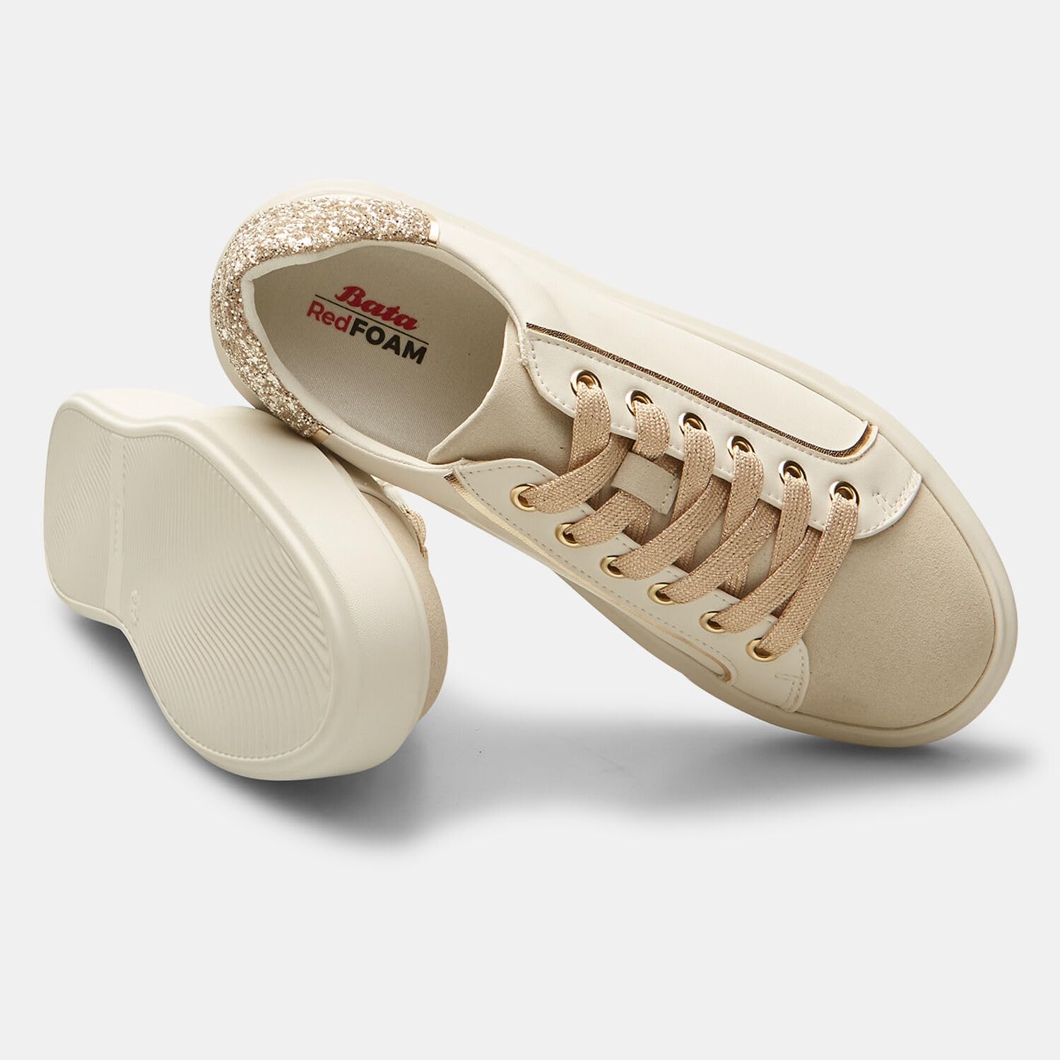 Bata sneakers femme pailleté talon 4 cm