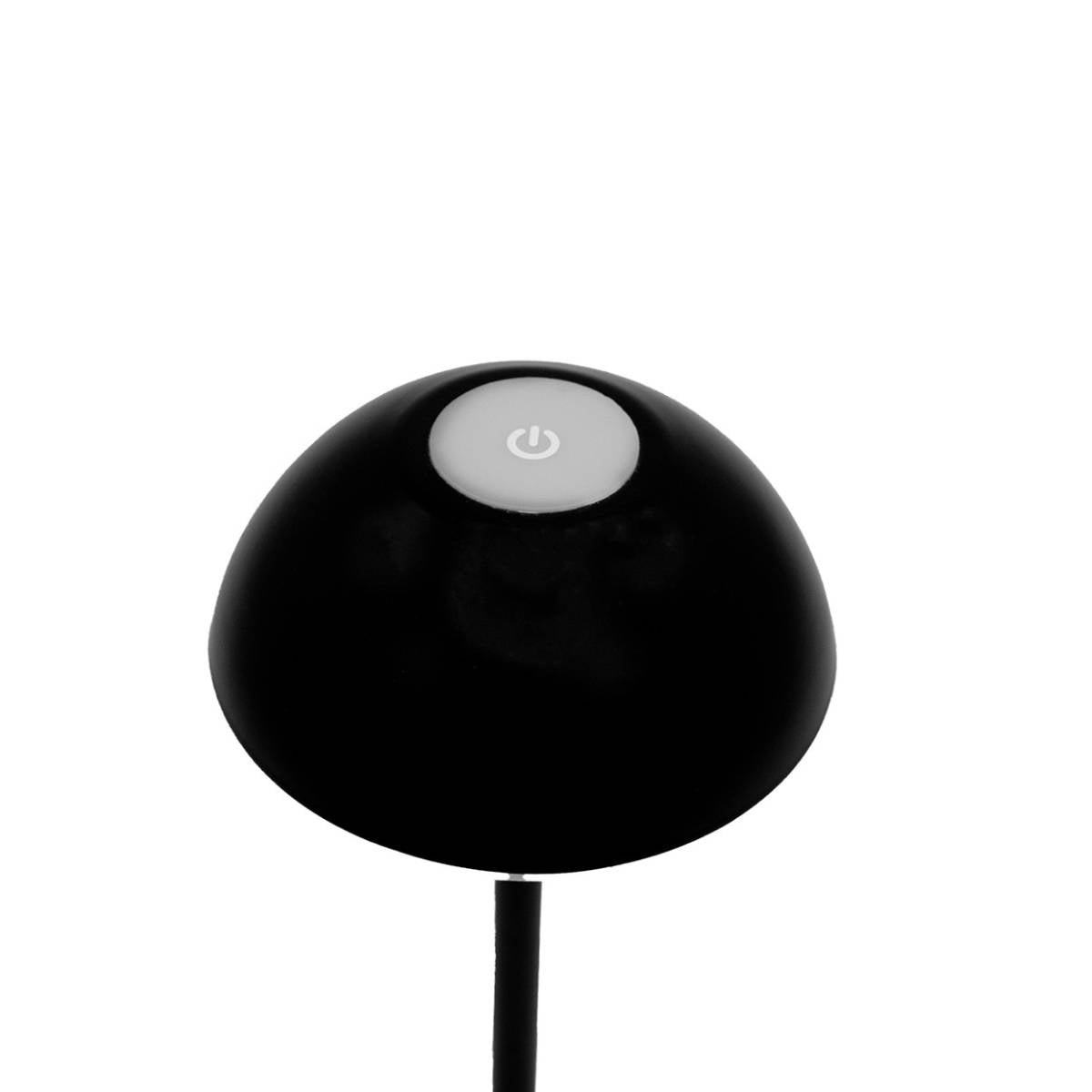 Andrea House Levi lampe LED sans fil noire Ø13x30 cm
