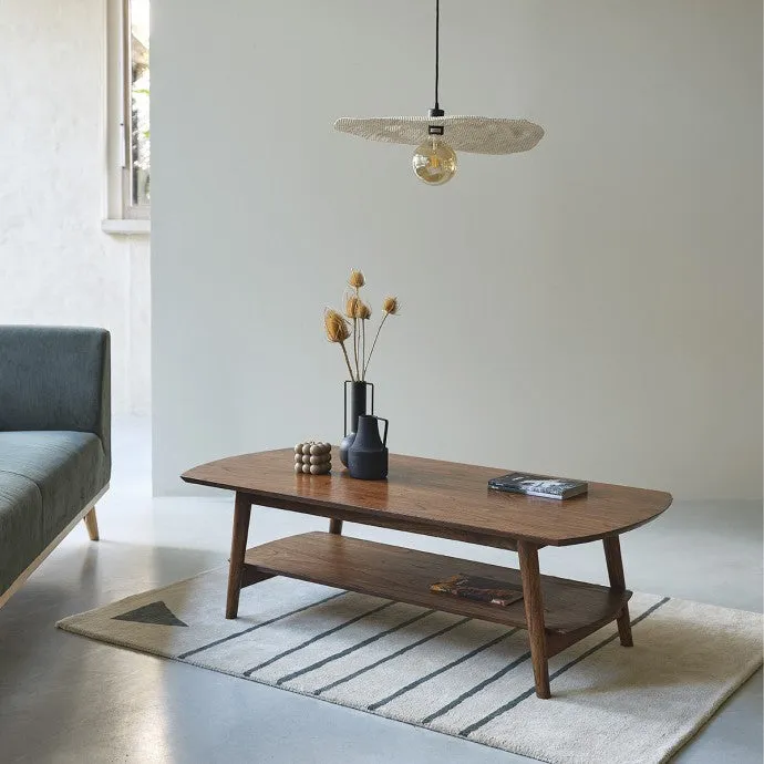 Berah Getah VINTAGE table basse mindi noyer 130 cm