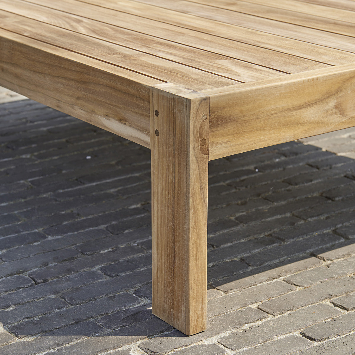 Berah Getah PALMA table basse de jardin teck 102 cm