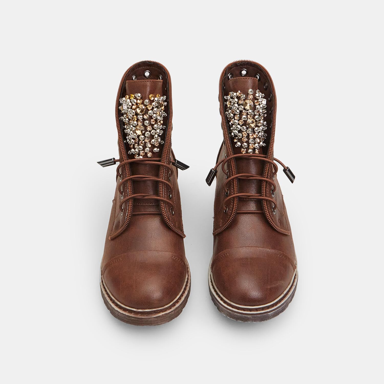 Bata Bottes combat femme clous rangers ville