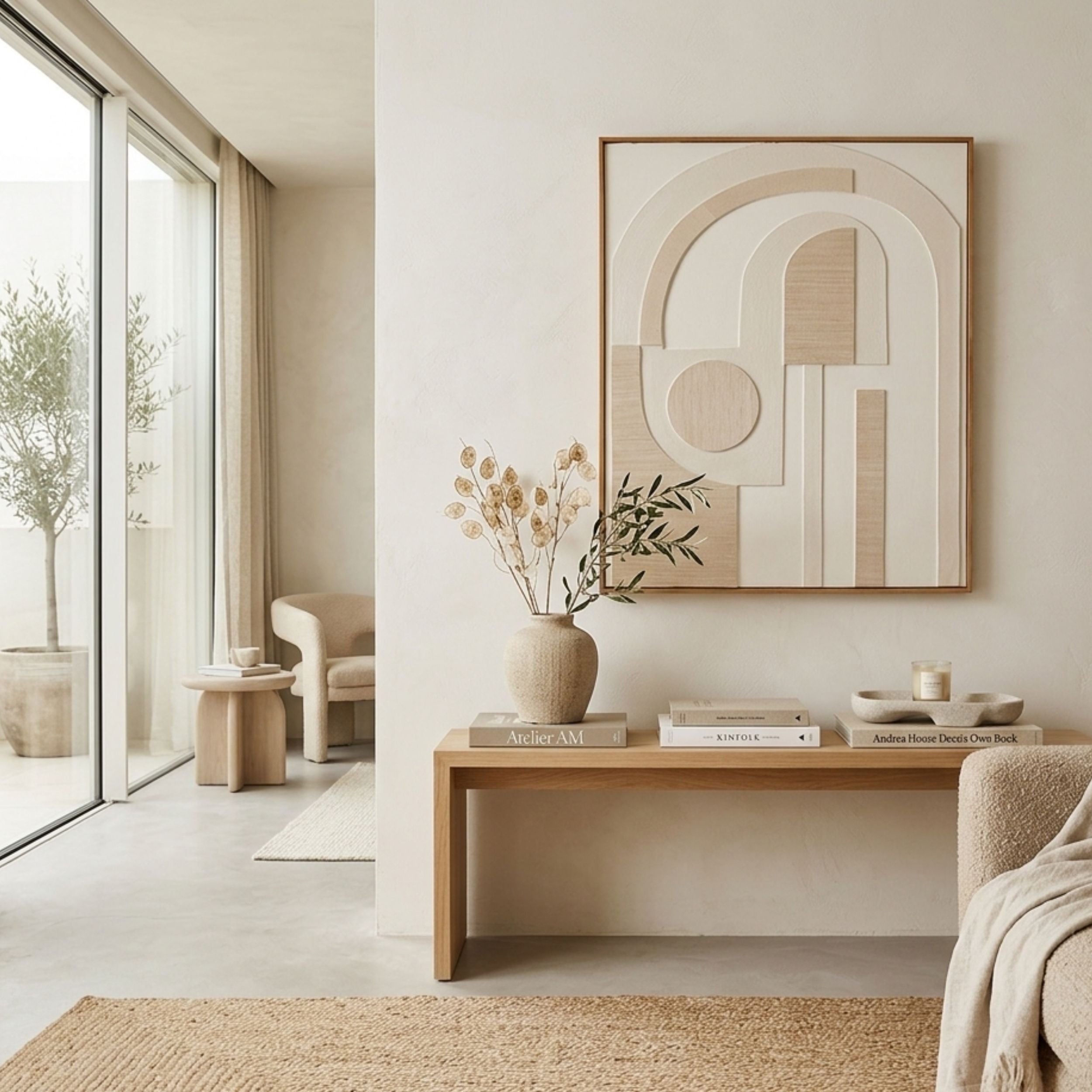 Andrea House Niza tableau abstrait 80x100 cm