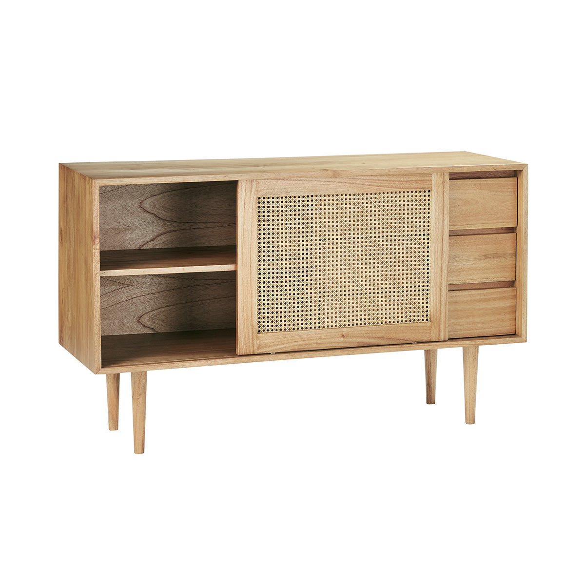 Berah Getah Hana commode mindi cannage 135 cm