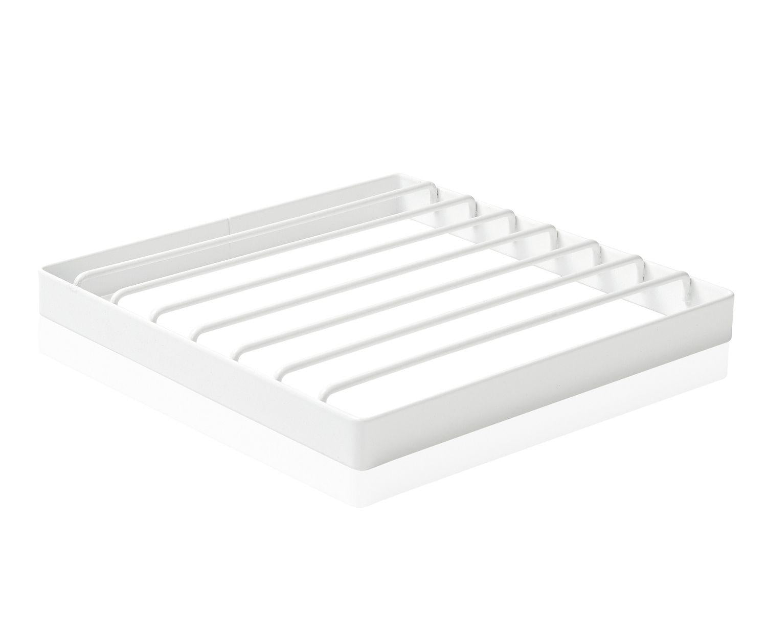 Andrea House Cocina dessous de plat métal blanc carré