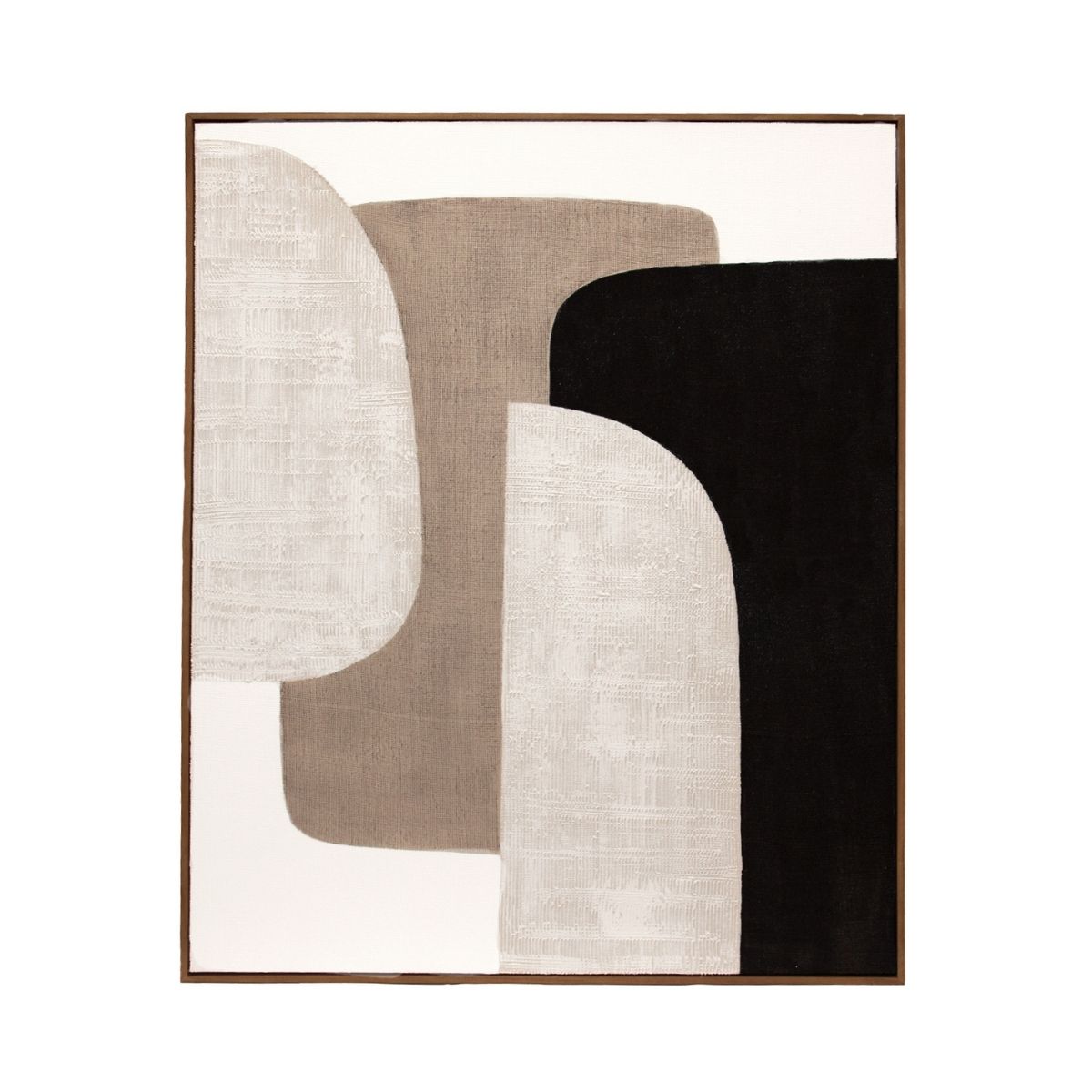 Andrea House Kampala tableau abstrait beige 80x100 cm