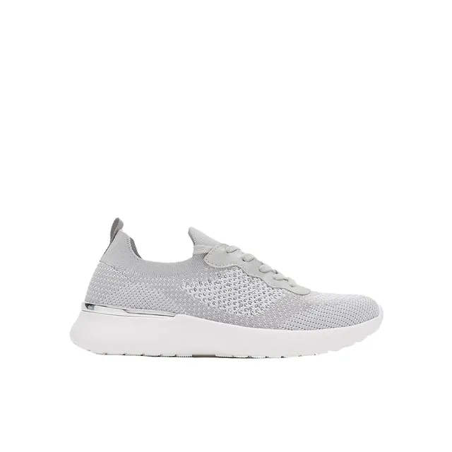 Bata Tricot Ajouré Baskets à Lacets Plates Légères