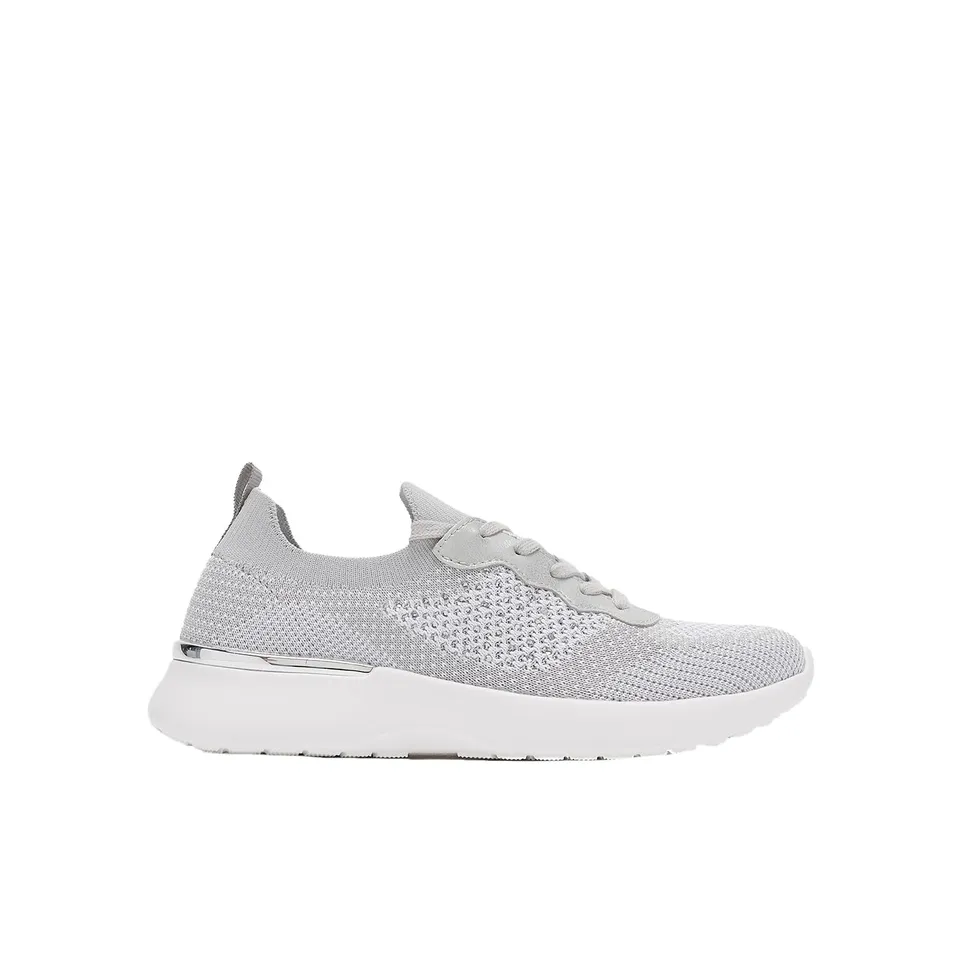 Bata Tricot Ajouré Baskets à Lacets Plates Légères