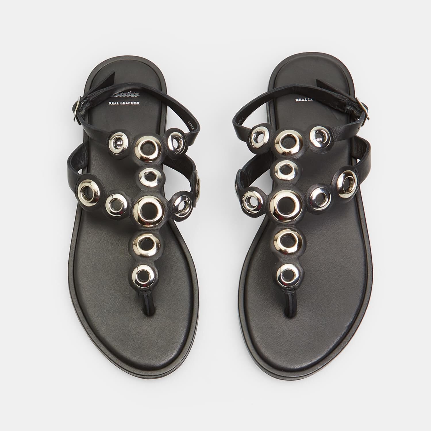 Bata Sandales cuir sandale femme plate confort