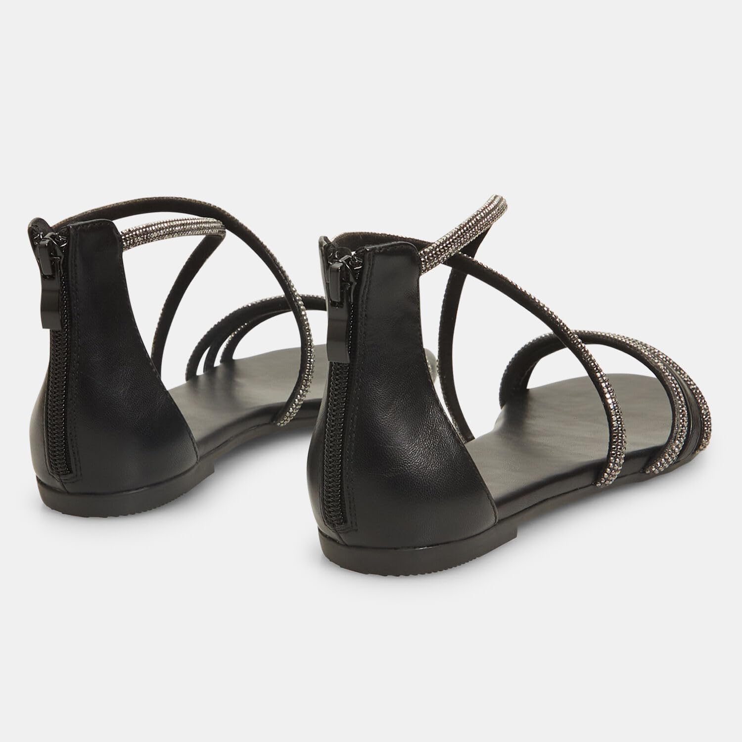Bata Sandales sandales plates femme strass confort