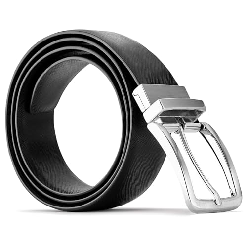 Bata Ceintures ceinture cuir véritable noir réglable