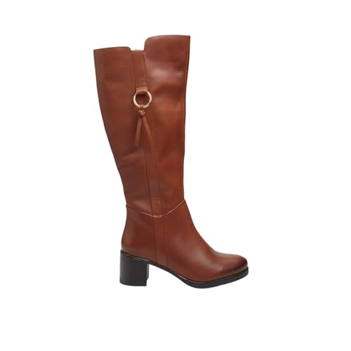 Bata botte cuir femme talon 6 cm élégante