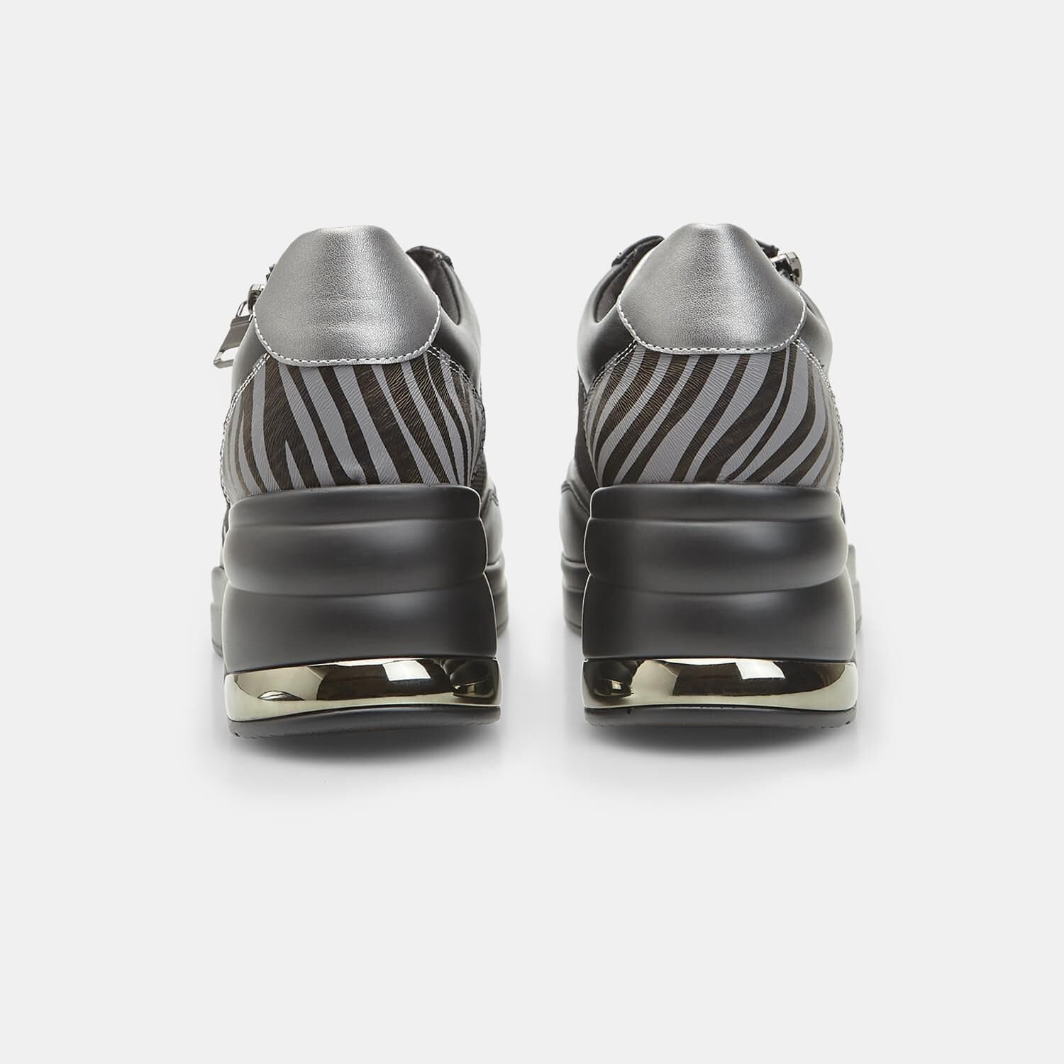Bata Sneakers Baskets Femme Plateforme Zip Compensée