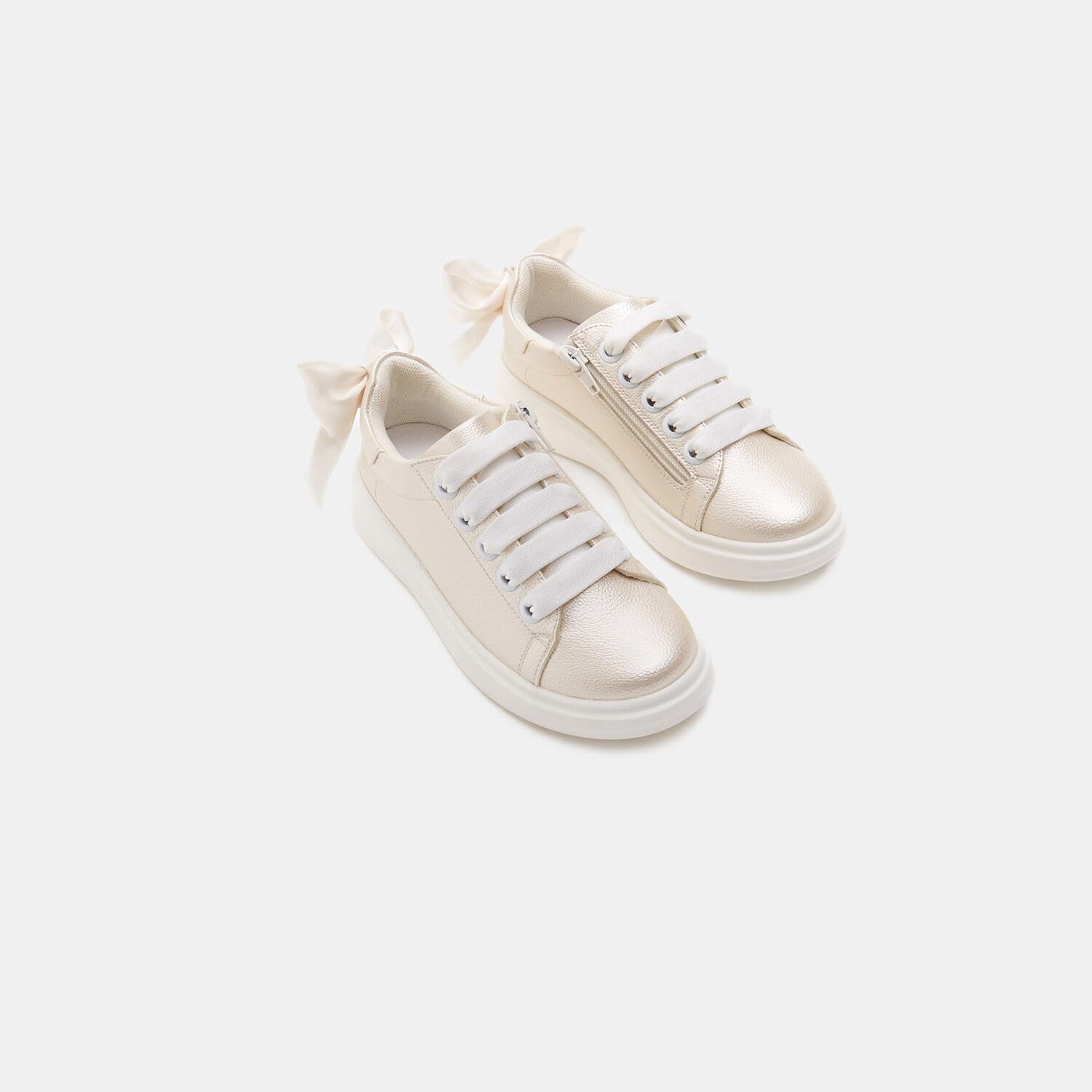 Bata Sneakers fille à nœud basket zip