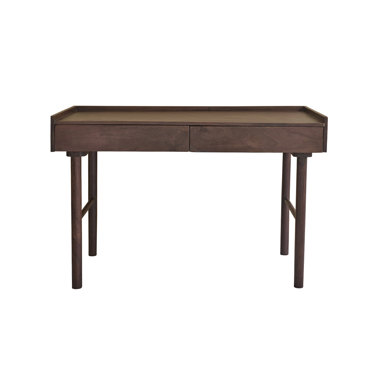 Berah Getah Cameron bureau bois 125 cm manguier 2 tiroirs