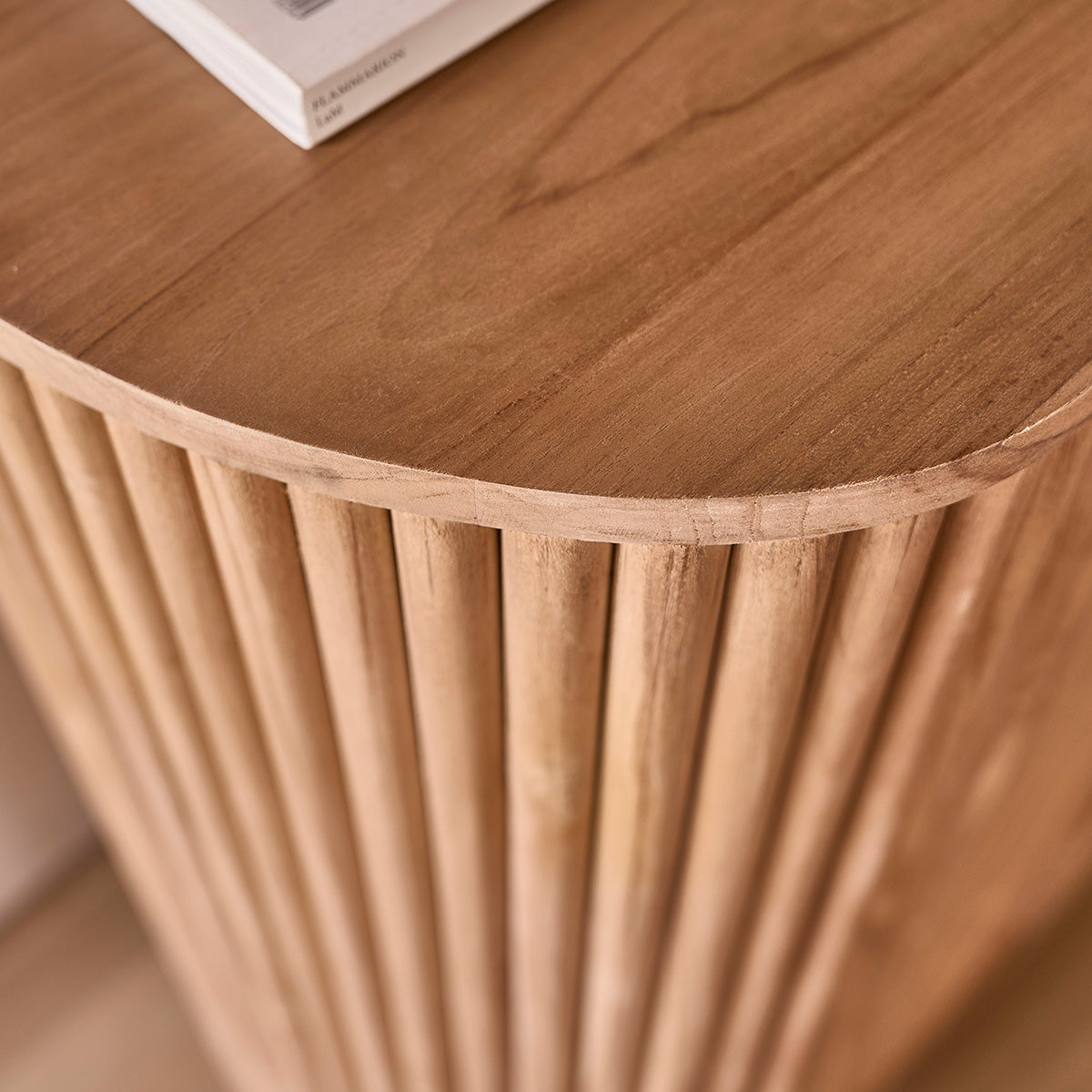 Berah Getah Coline meuble bar teck massif 90 cm push