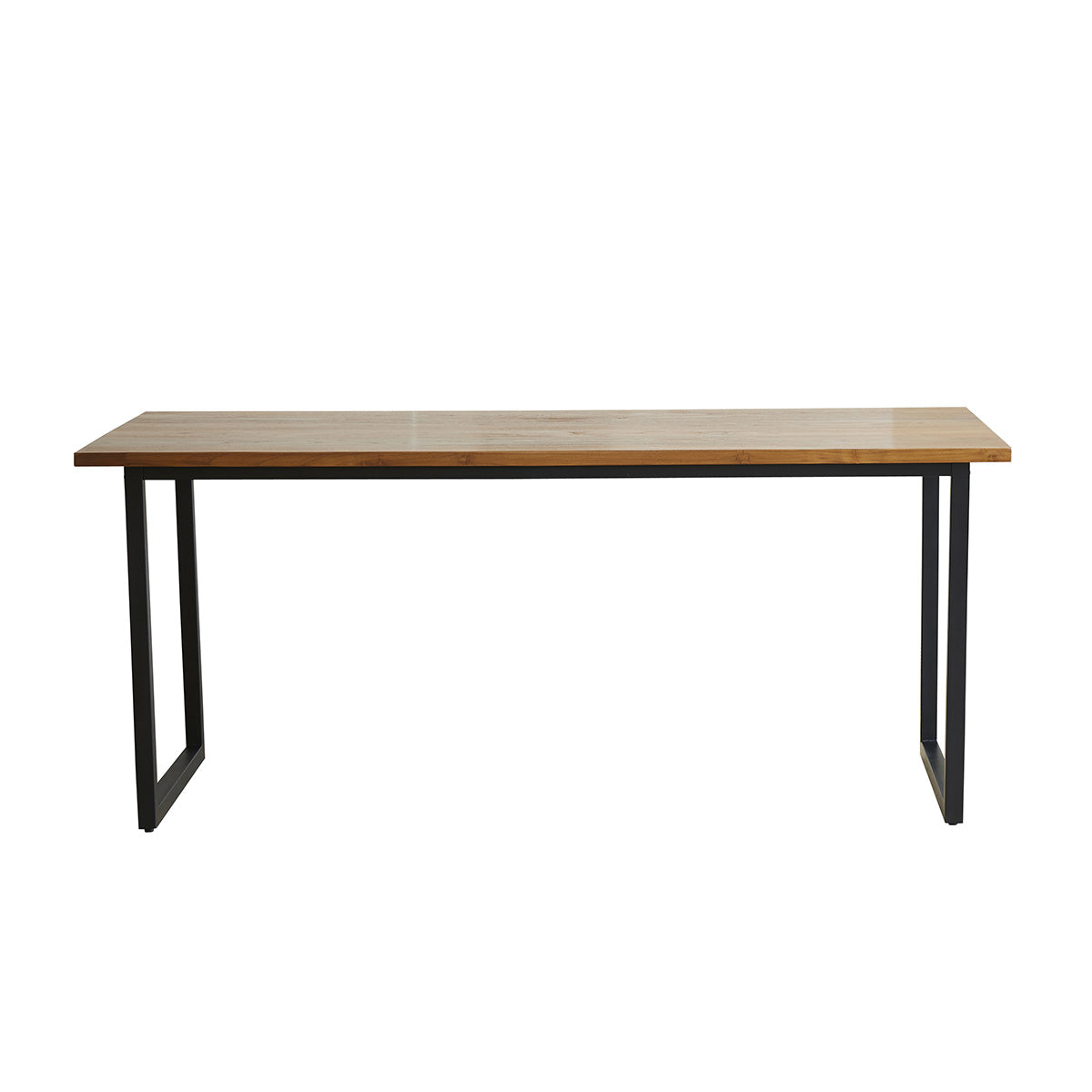 Berah Getah Hugo table à manger teck massif 8 pers. métal