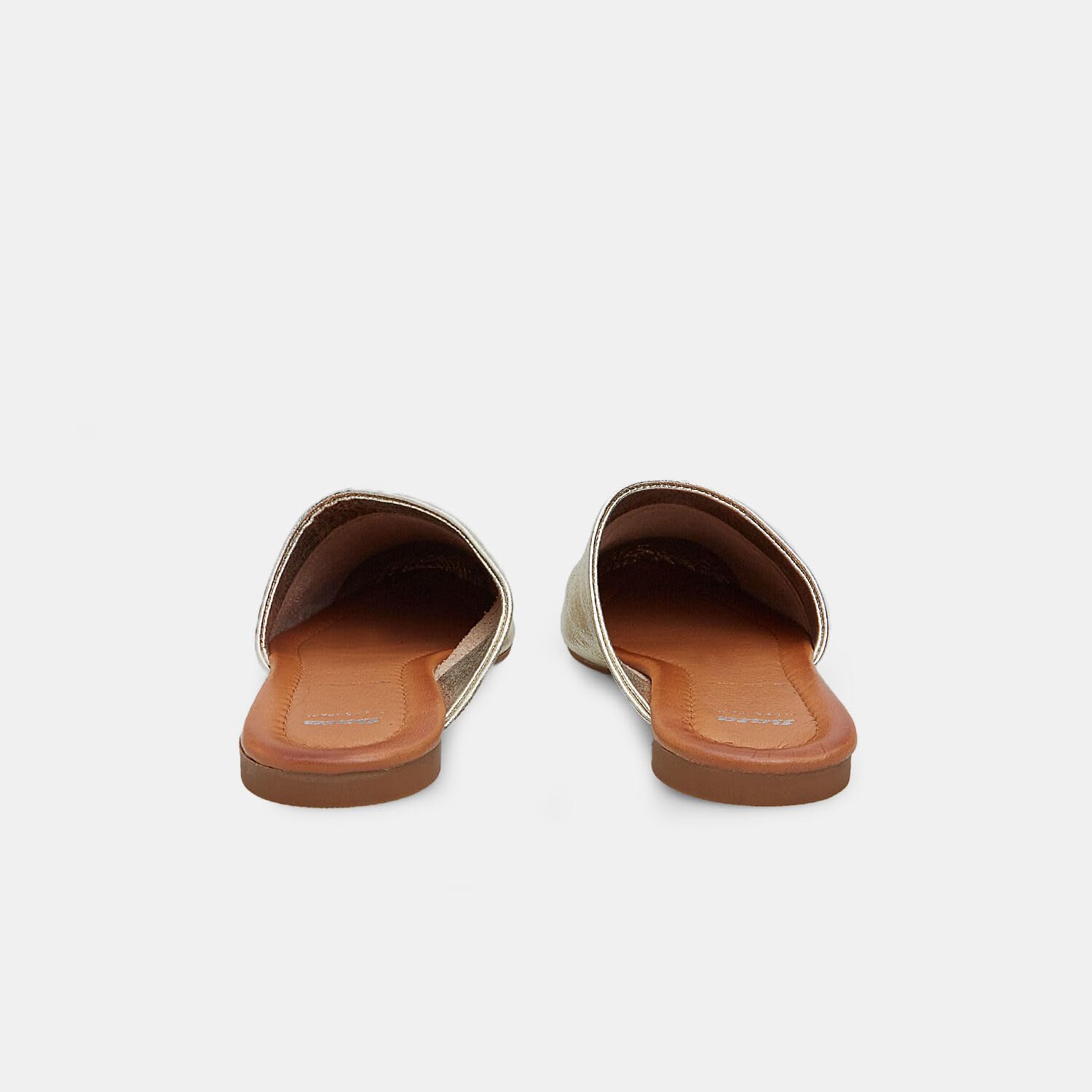 Bata Sandales Mule Plate Femme en Cuir Confortable