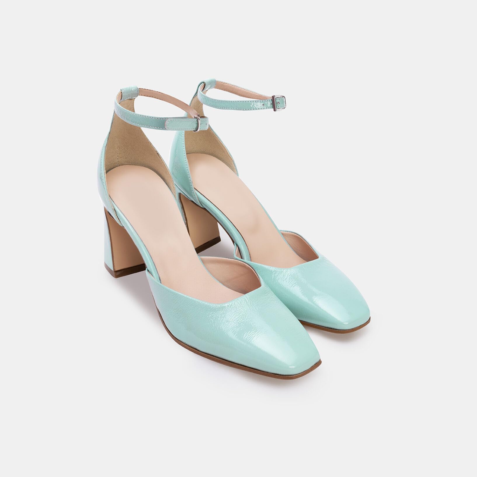 Bata Escarpins femme cuir talon 8 cm bride