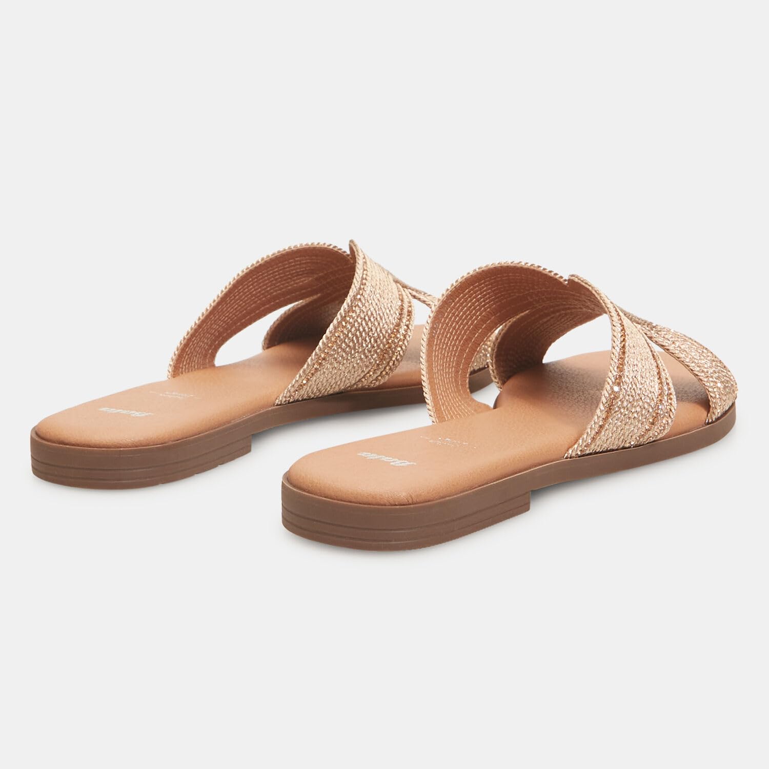 Bata Sandales Femme Mules Tressées Strass Été Chic