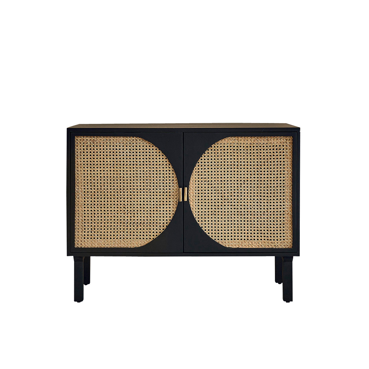 Berah Getah Zulma buffet manguier cannage noir 100 cm