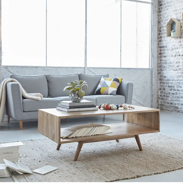 Berah Getah Odda table basse mindi 120 cm scandinave