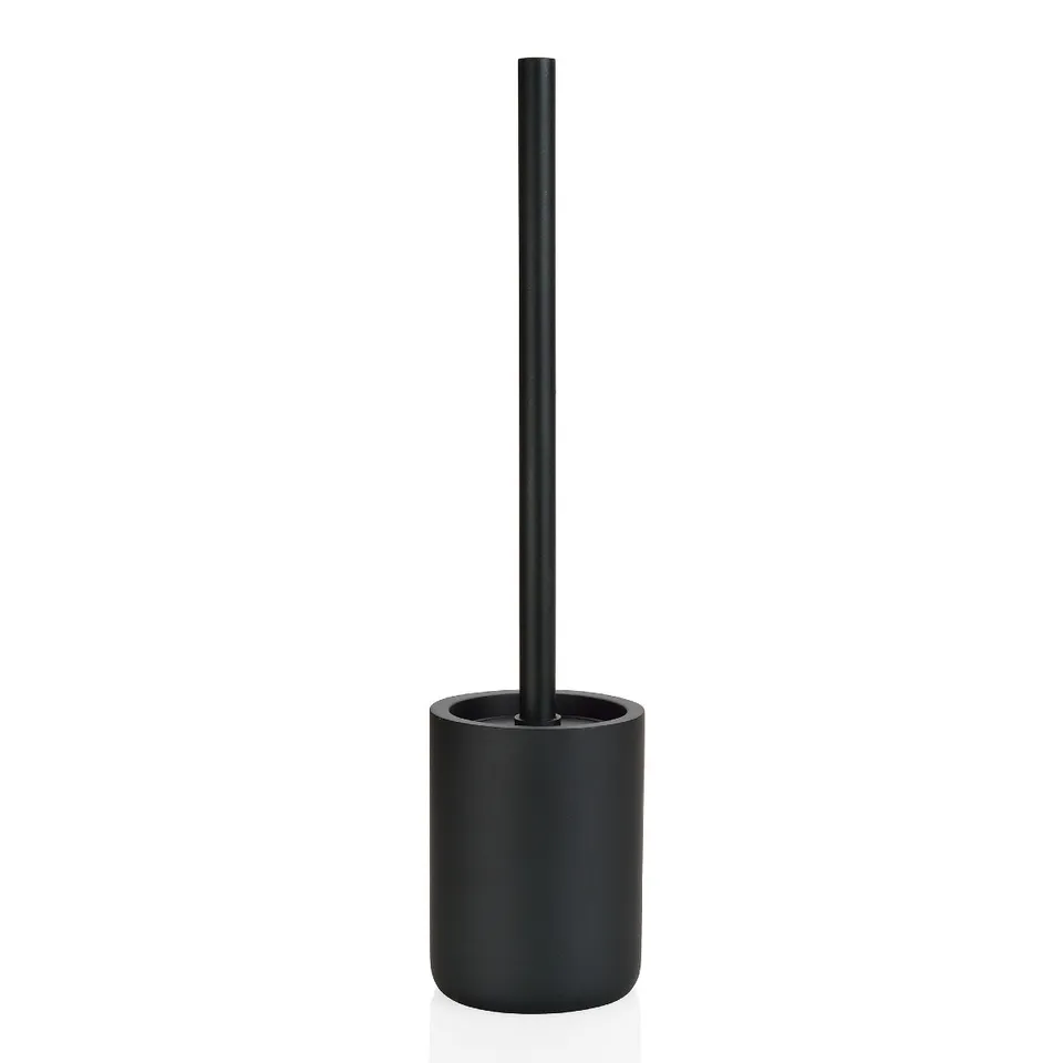 Andrea House Baño brosse WC noire plastique