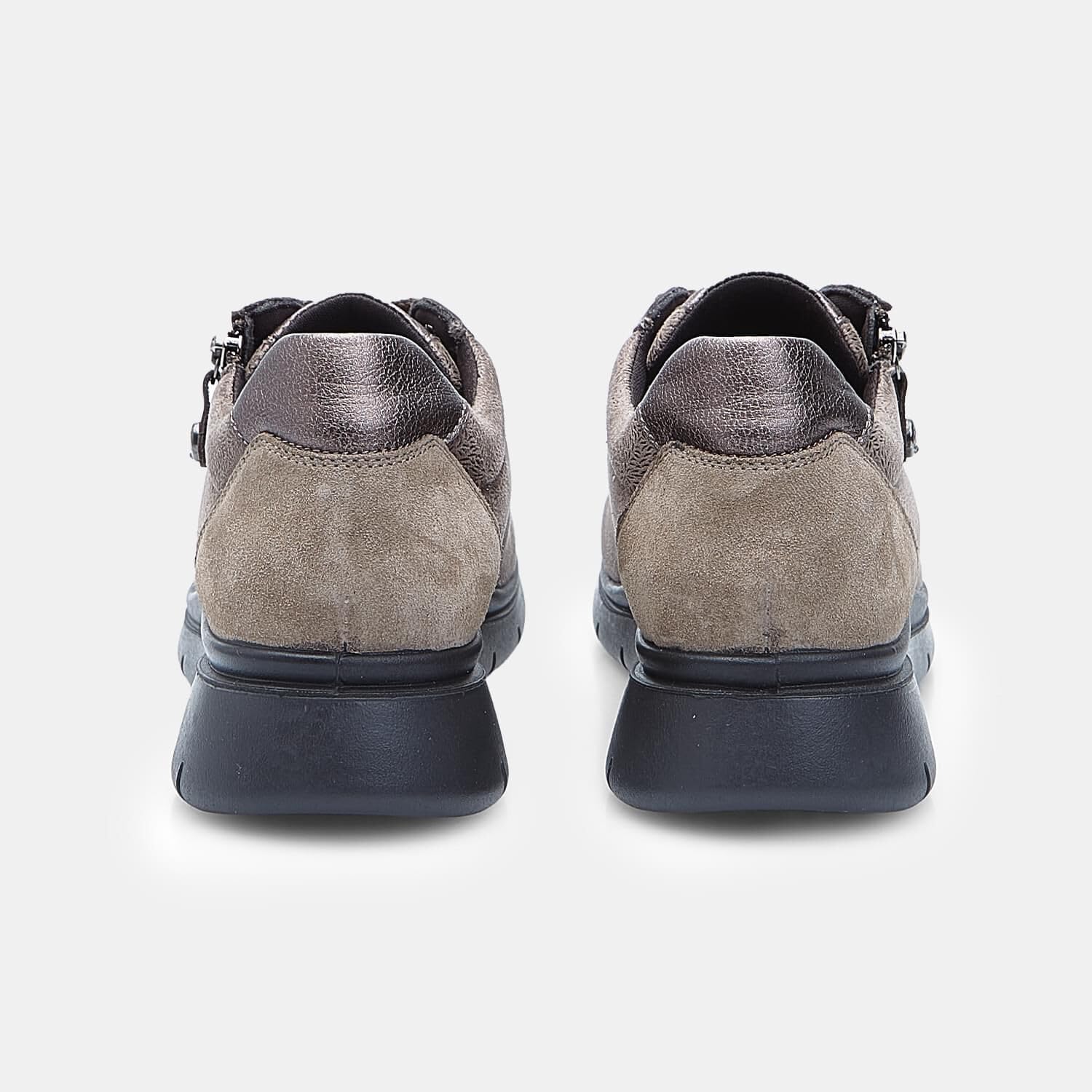 Bata Chaussures à lacets zippée femme confortable