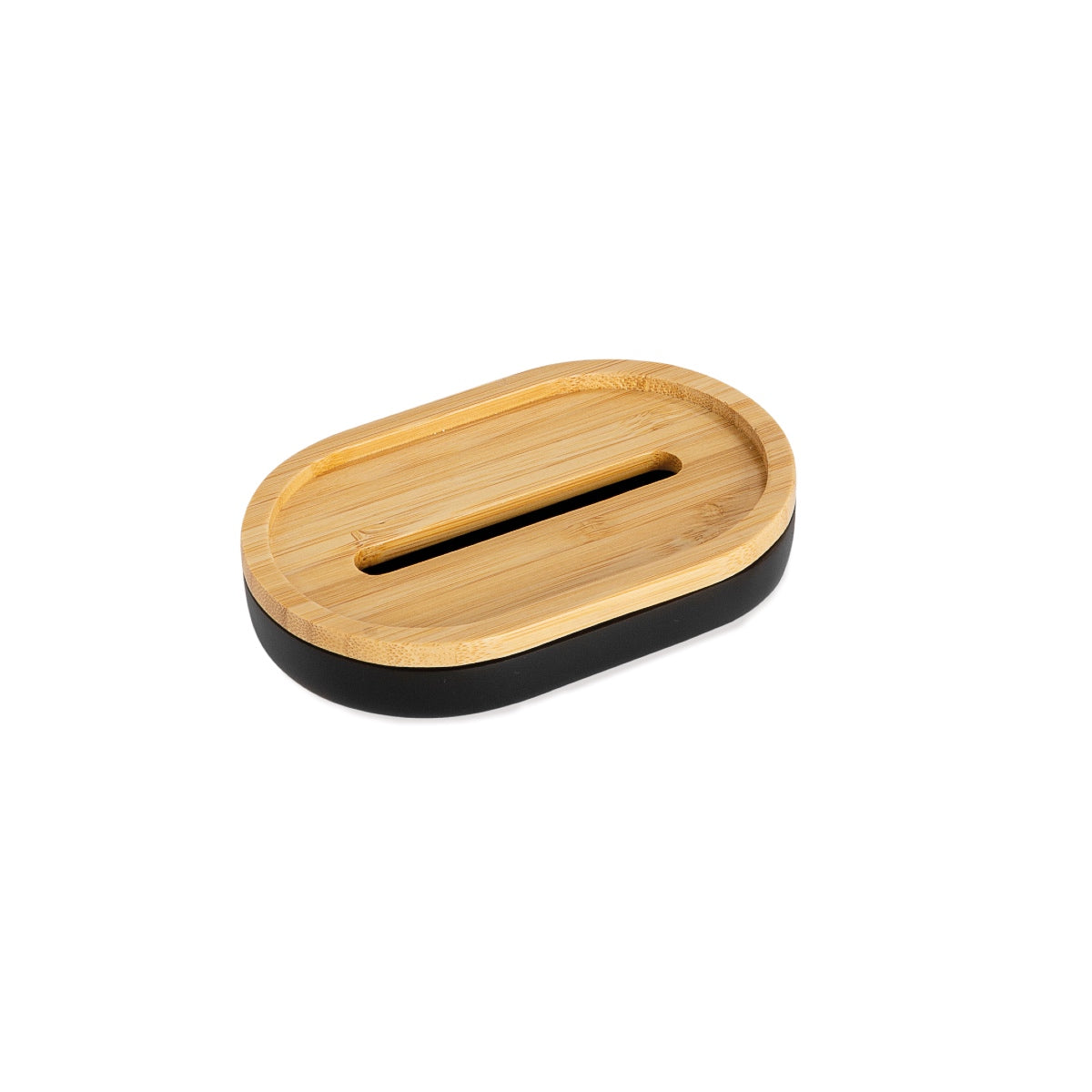 Andrea House Bain porte-savon bambou noir nordique