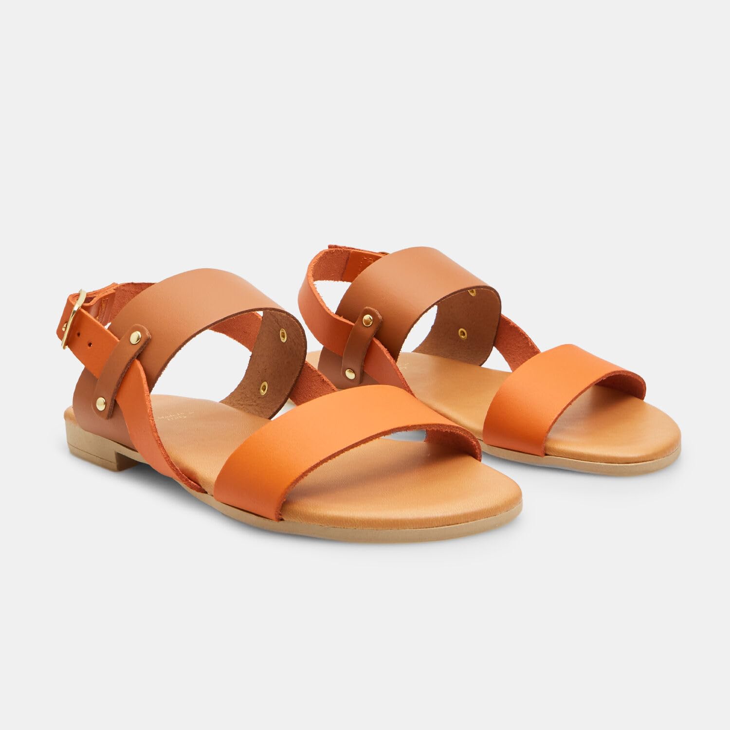 Bata Sandales femme cuir sandales plates confort