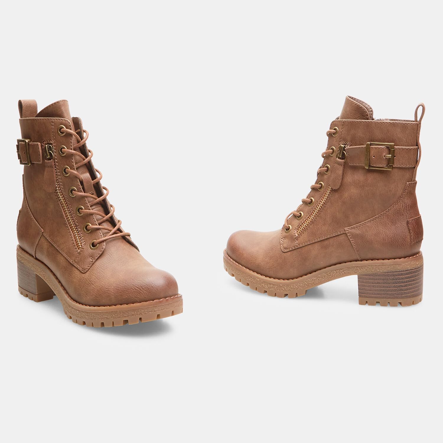 Bata Bottines femme zip boucles boots ville confort