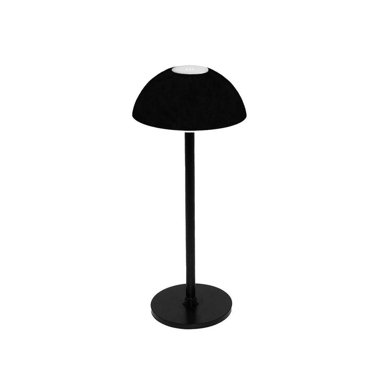 Andrea House Levi lampe LED sans fil noire Ø13x30 cm