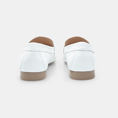 Bata Mocassins cuir femme daim doré semelle gomme