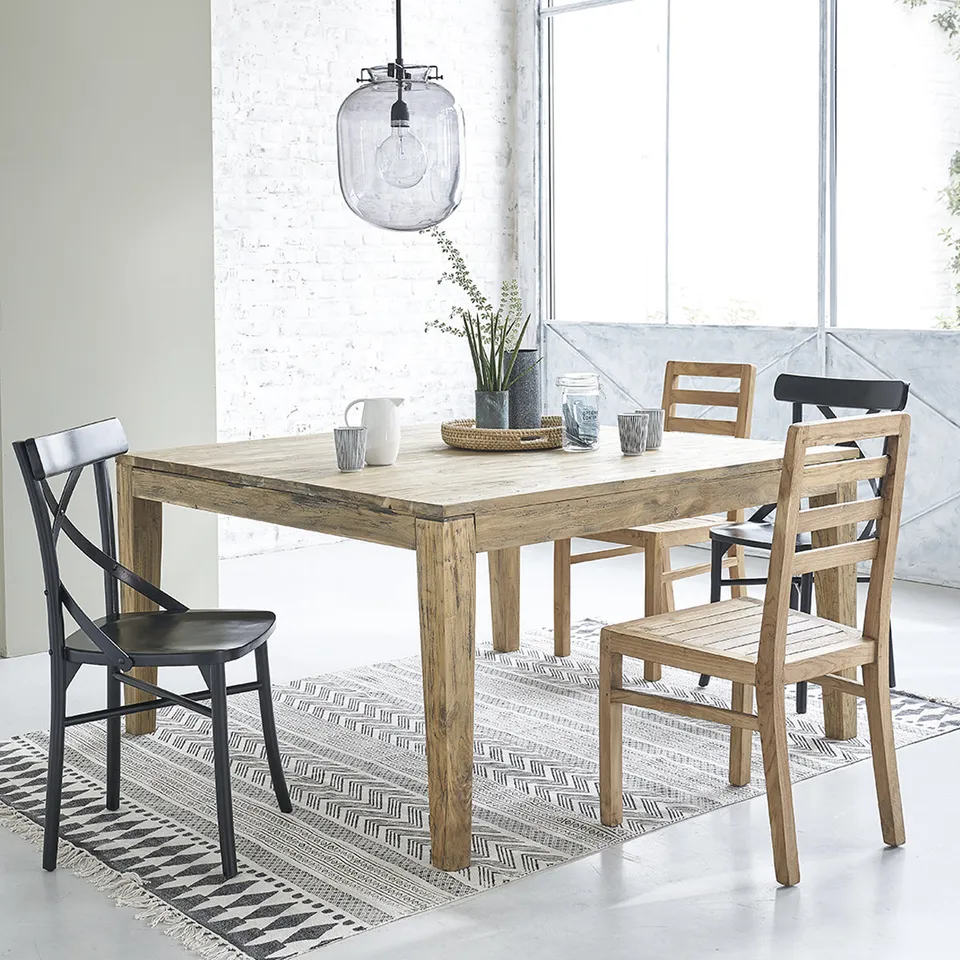 Berah Getah Cargo table extensible teck recyclé 12 pers.