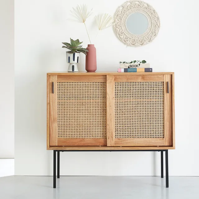 Berah Getah Aubin commode mindi cannage 100 cm