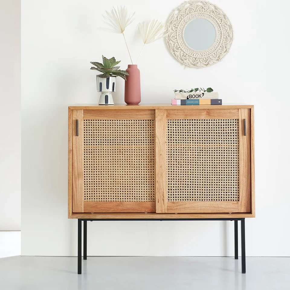 Berah Getah Aubin commode mindi cannage 100 cm