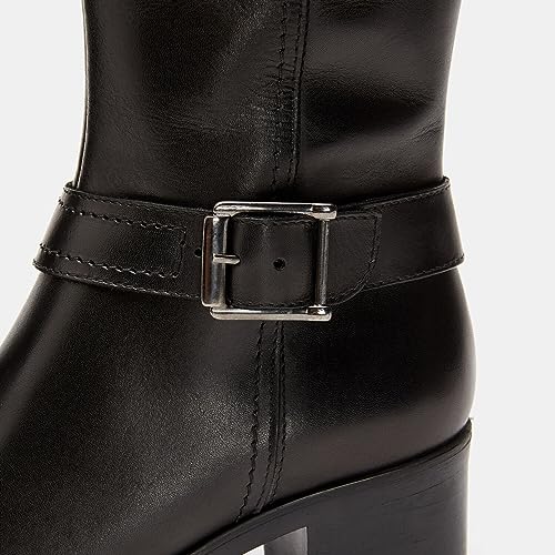 Bata Bottes cuir véritable talon large