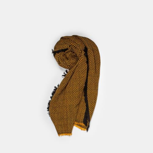 Bata Écharpe homme géométrique foulard tissu doux