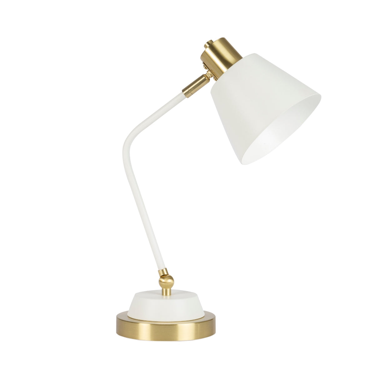 Andrea House lampe de table vintage métal blanc