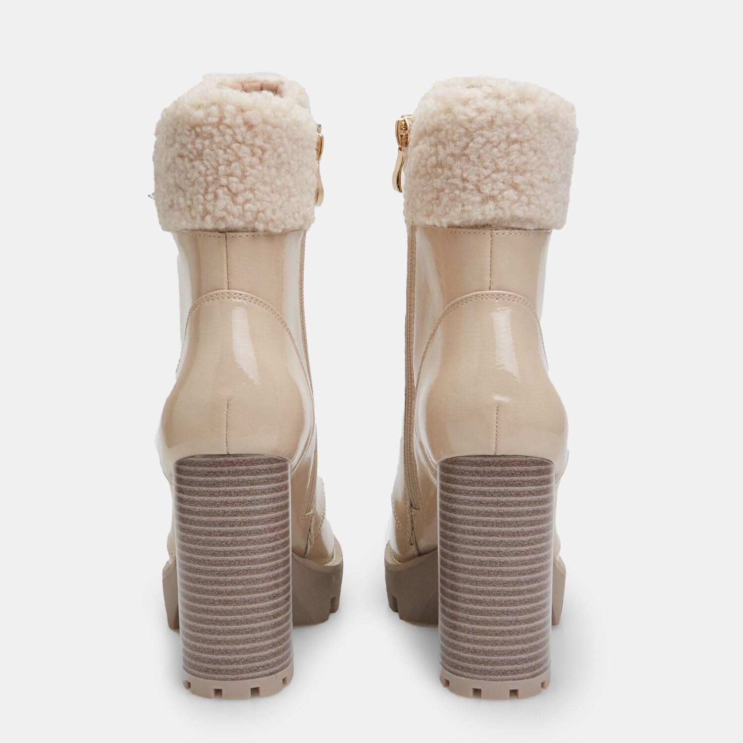 Bata Bottines Femme Talon Haut Teddy à Lacets