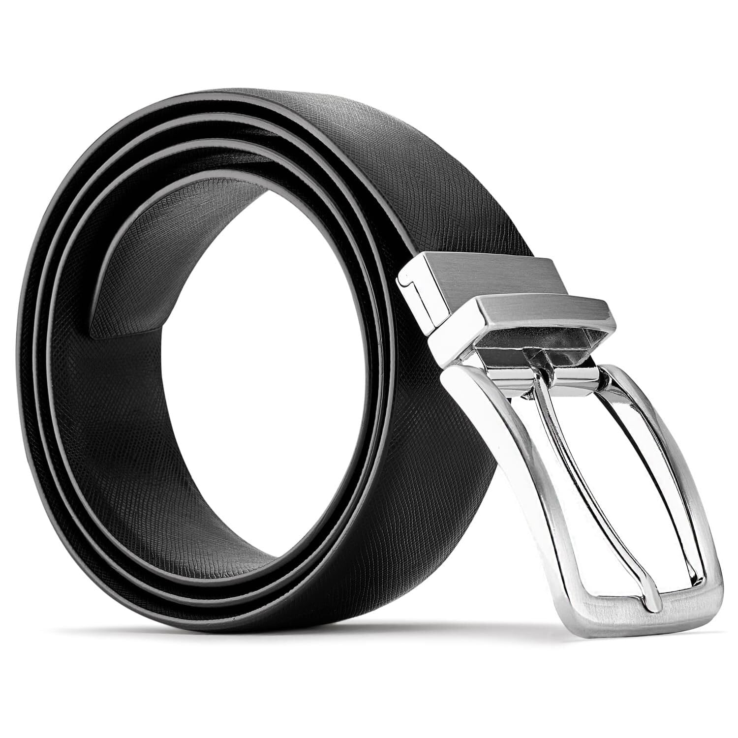 Bata Ceintures ceinture cuir véritable noir réglable