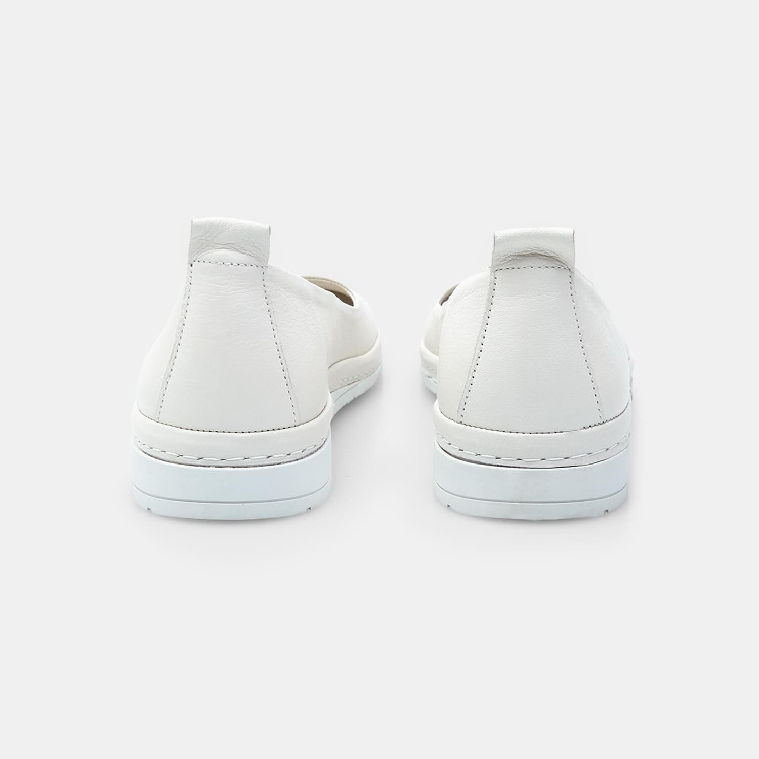 Bata Ballerines Cuir Femme Blanc 36 EU Confort Plat