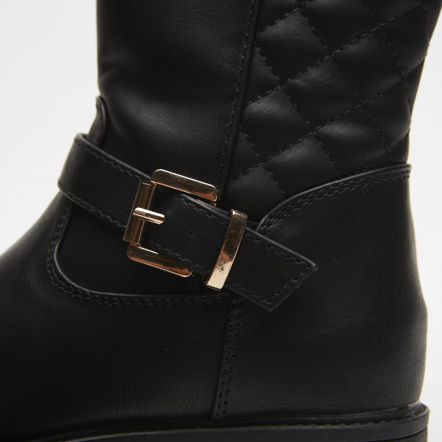 Bata Bottes femme matelassées à boucle - bottes plates