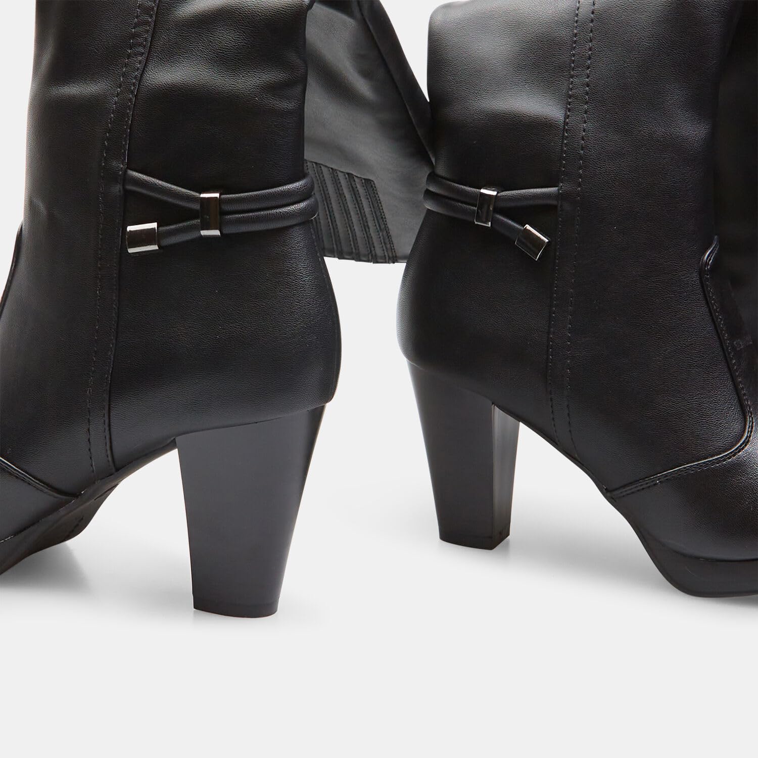 Bata Bottes hautes femme talon large