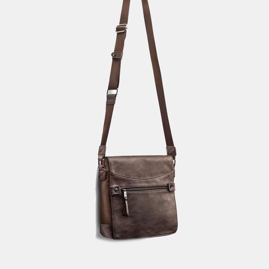 Bata Sacs sacoche bandoulière homme marron zippée