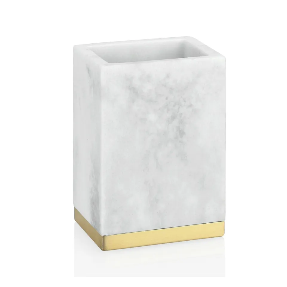 Andrea House Baño porte-brosses marbre blanc moderne