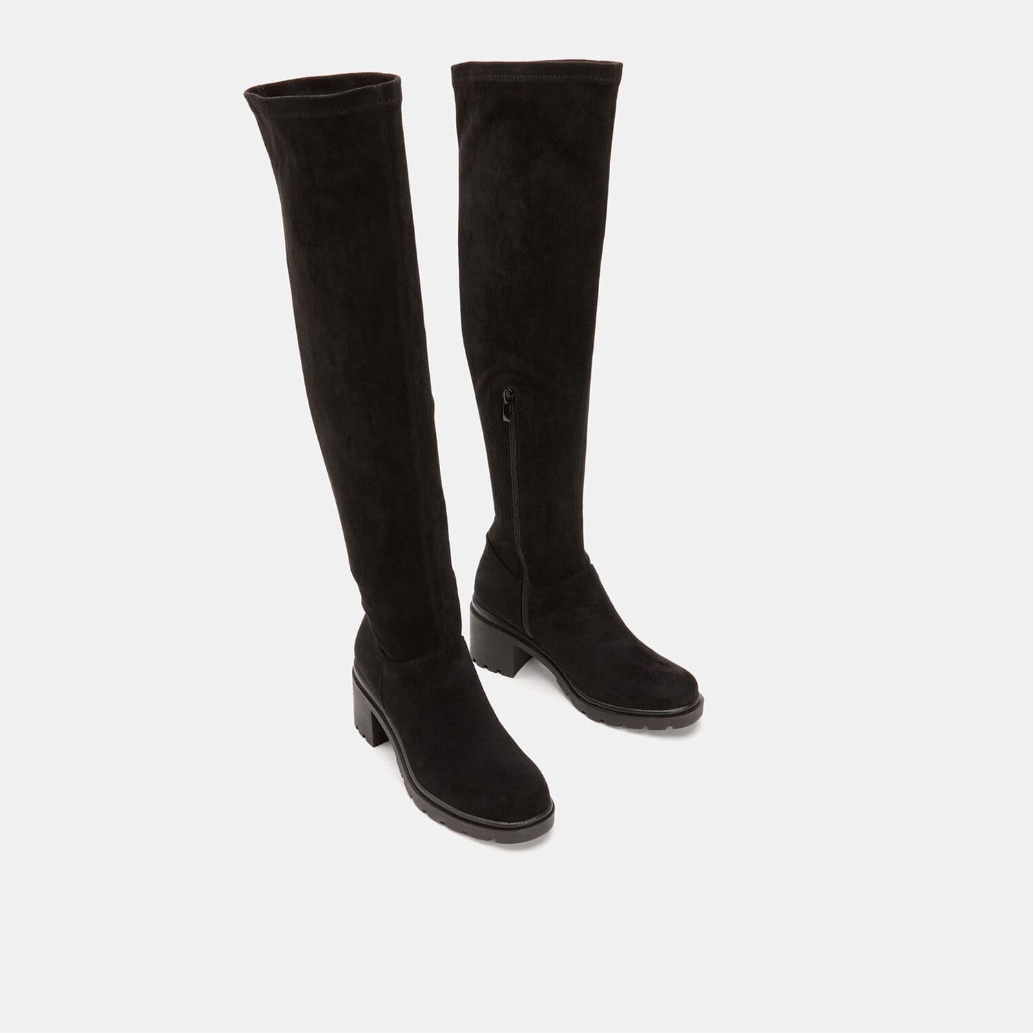 Bata Bottes Cuissardes cuir velours femme