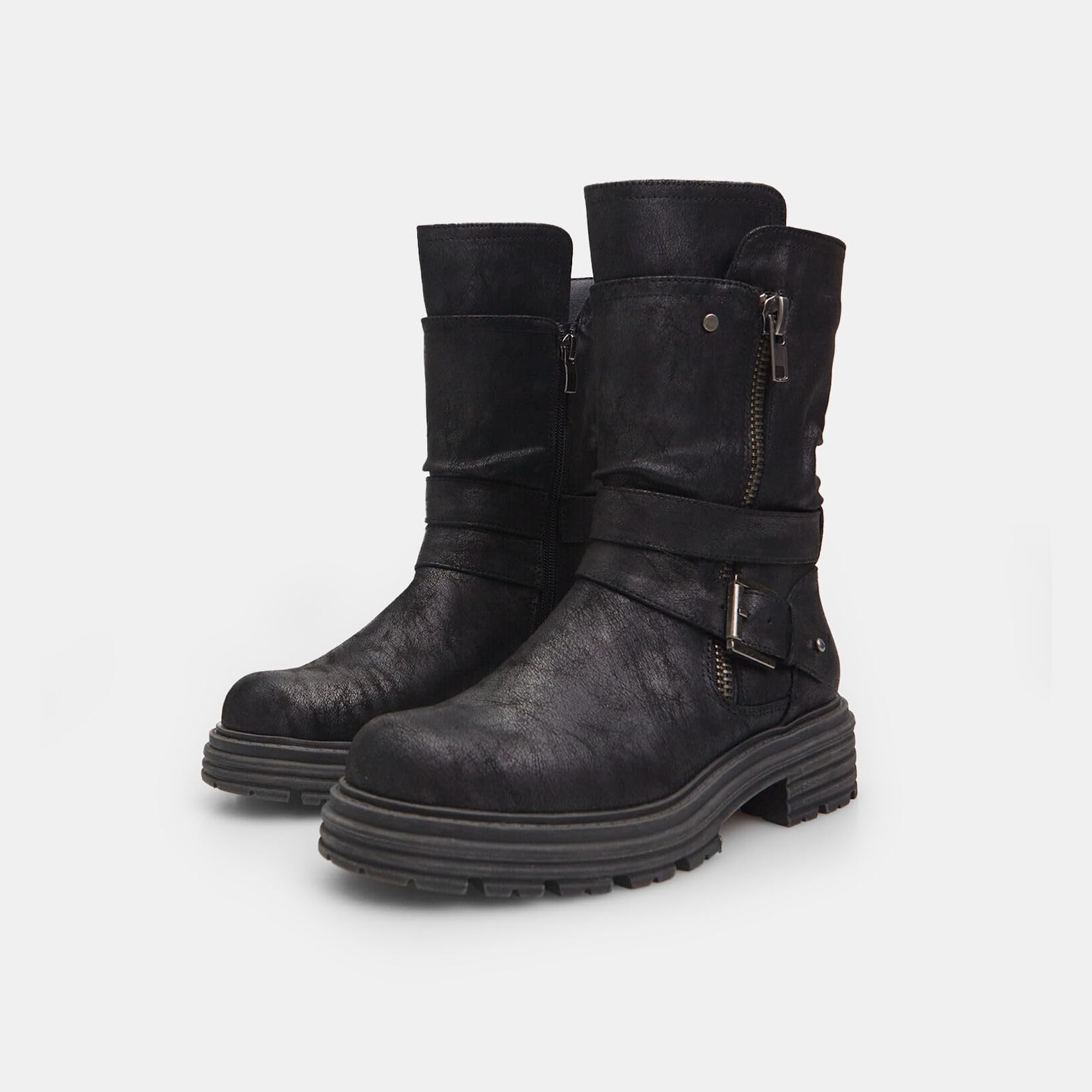 Bata Bottines Motardes Femme Style Motard Ville