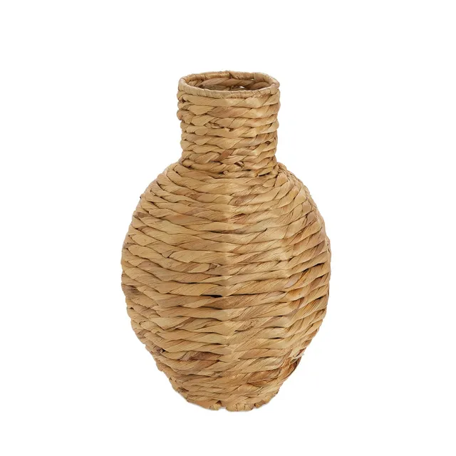 Andrea House vase déco fibre naturelle beige